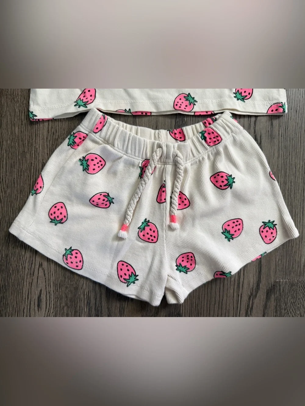 ZARA Kids Strawberry Print Set - Pink Strawberries